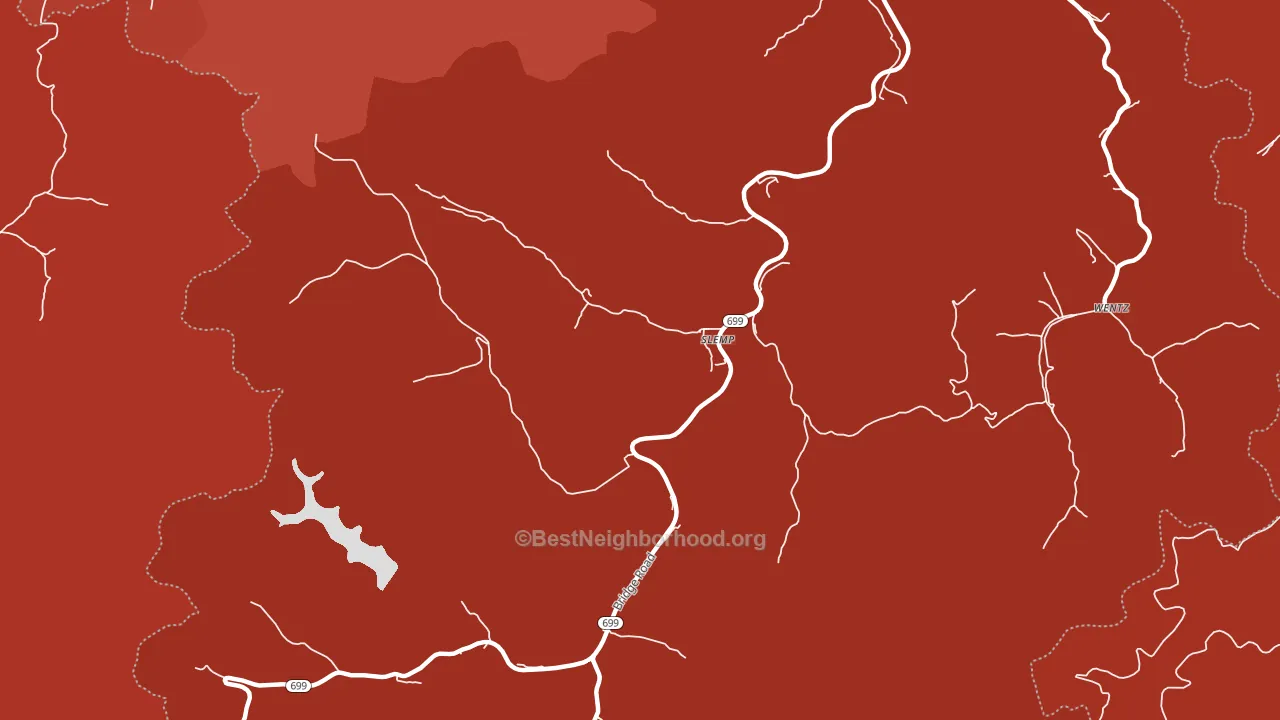 41763, KY block-group political-lean map