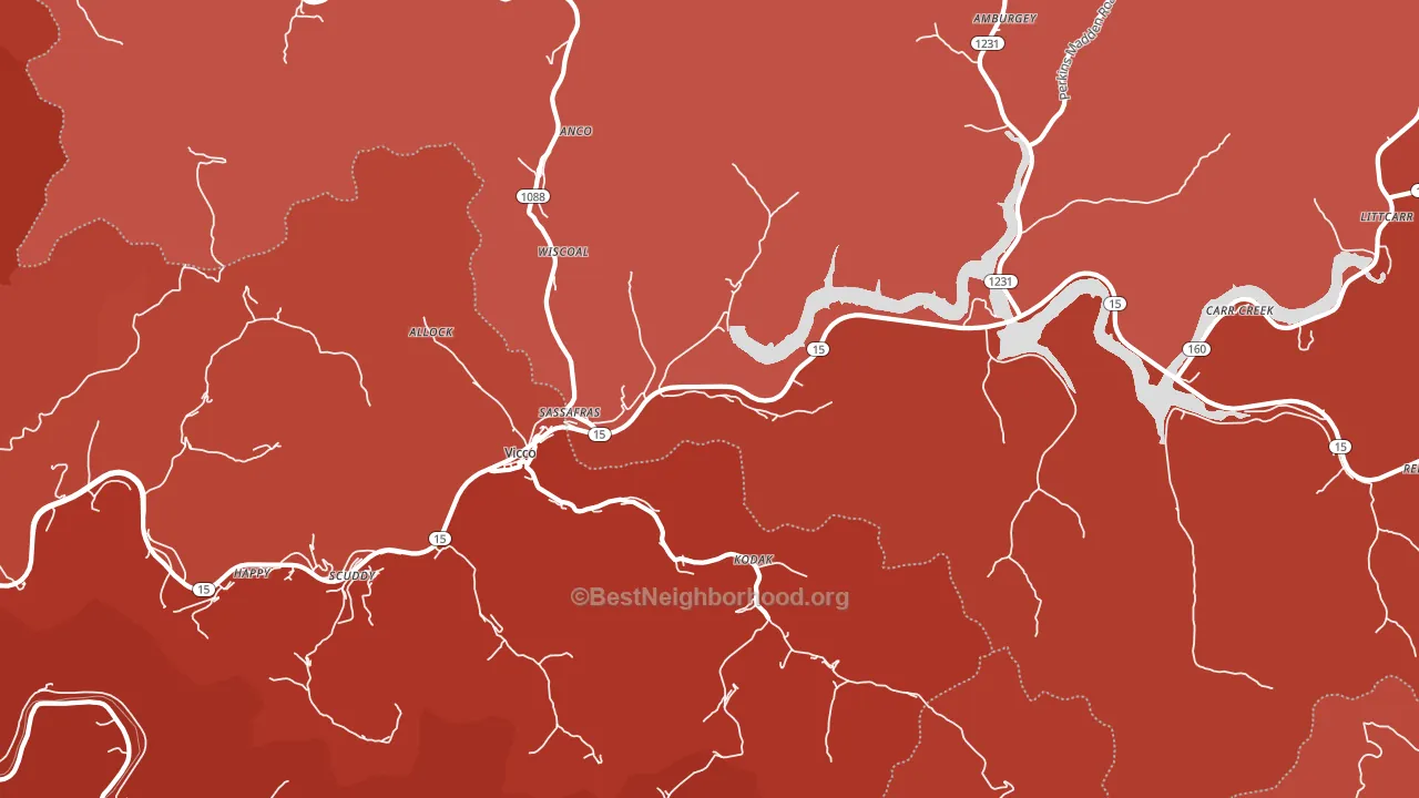 41773, KY block-group political-lean map