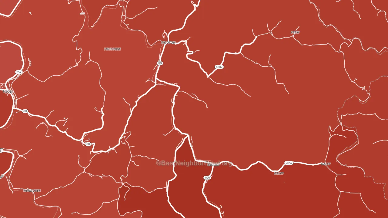 41776, KY block-group political-lean map