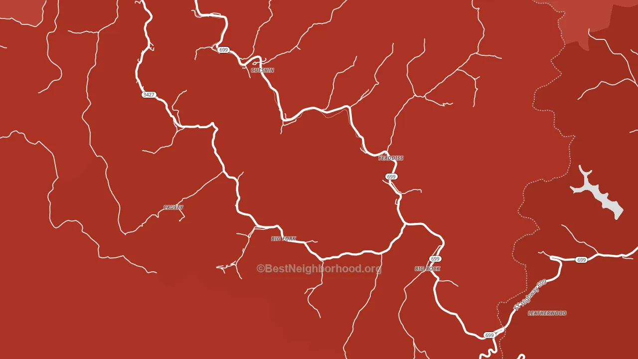 41777, KY block-group political-lean map