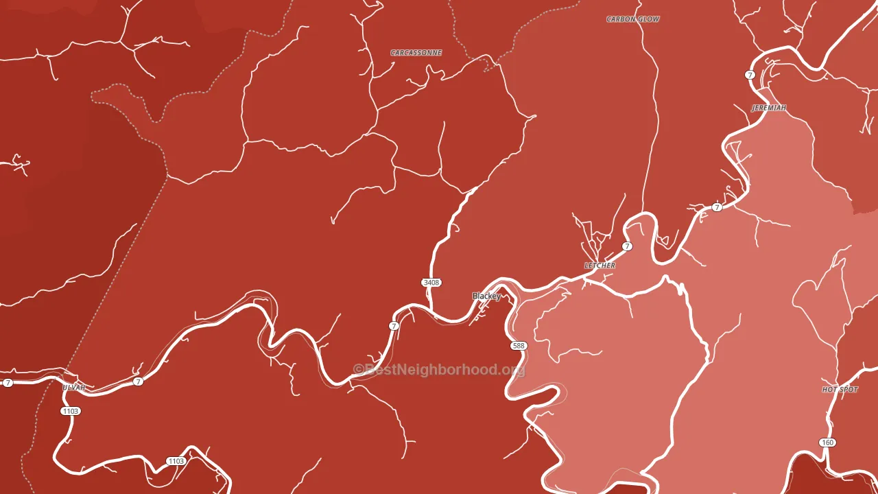 41804, KY block-group political-lean map