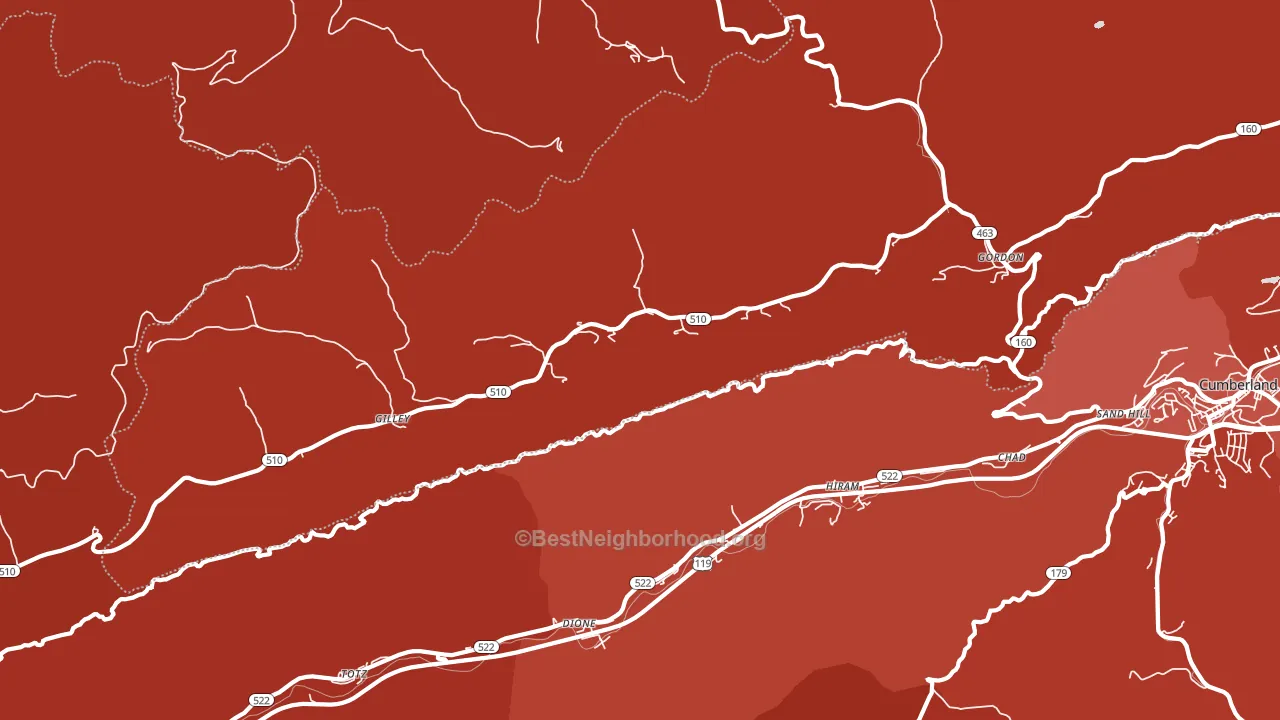 41819, KY block-group political-lean map