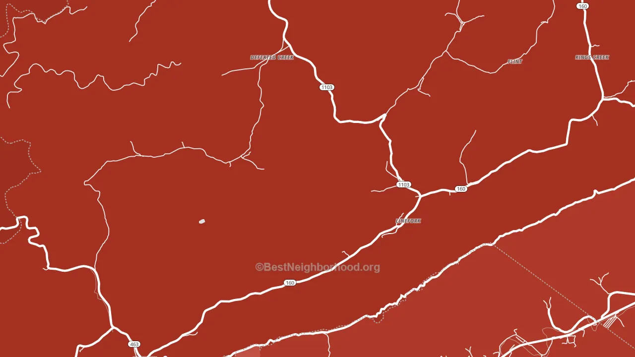 41833, KY block-group political-lean map
