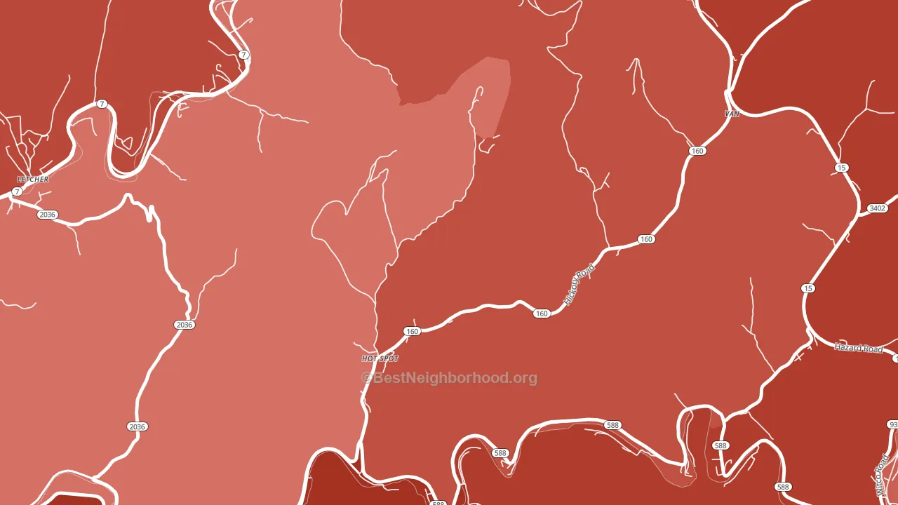 41845, KY block-group political-lean map