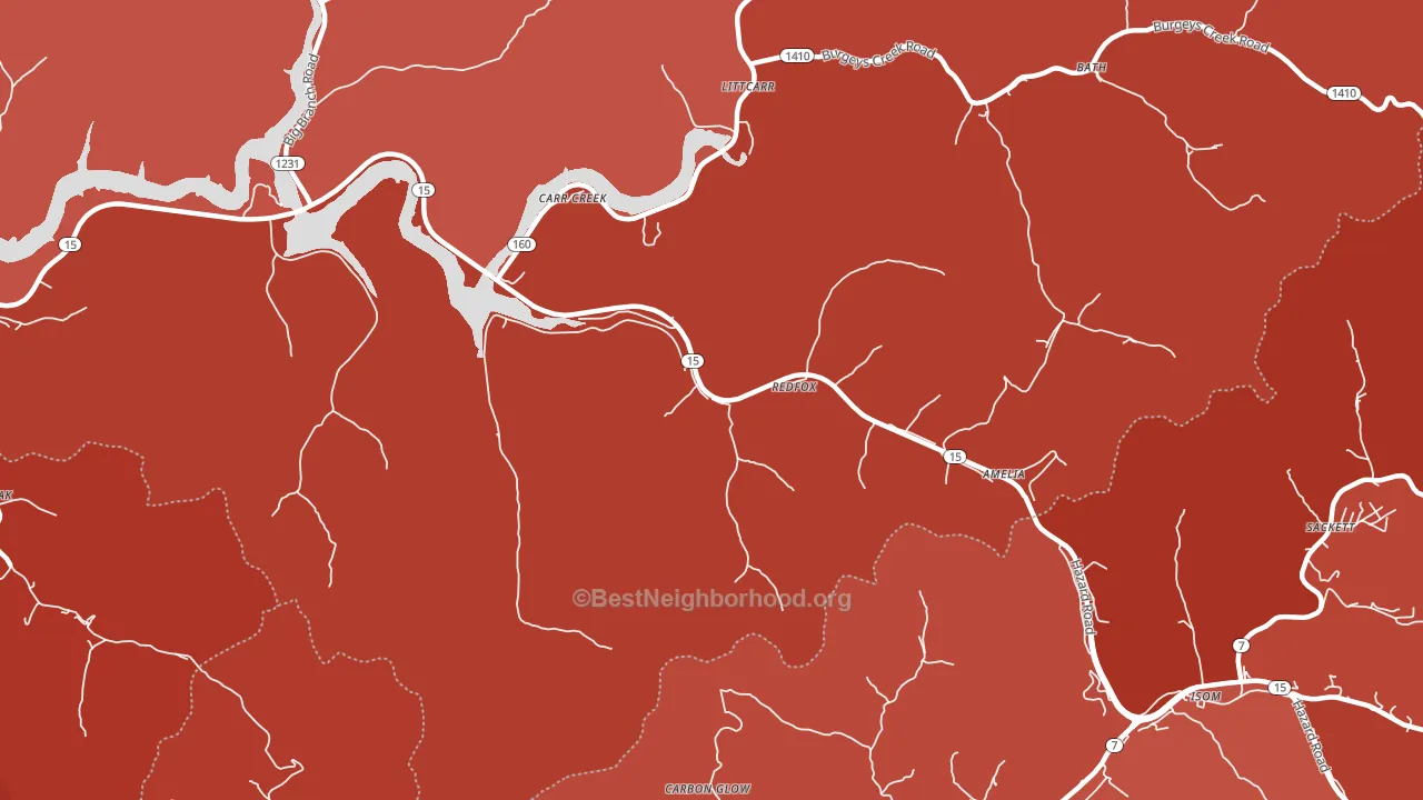 41847, KY block-group political-lean map