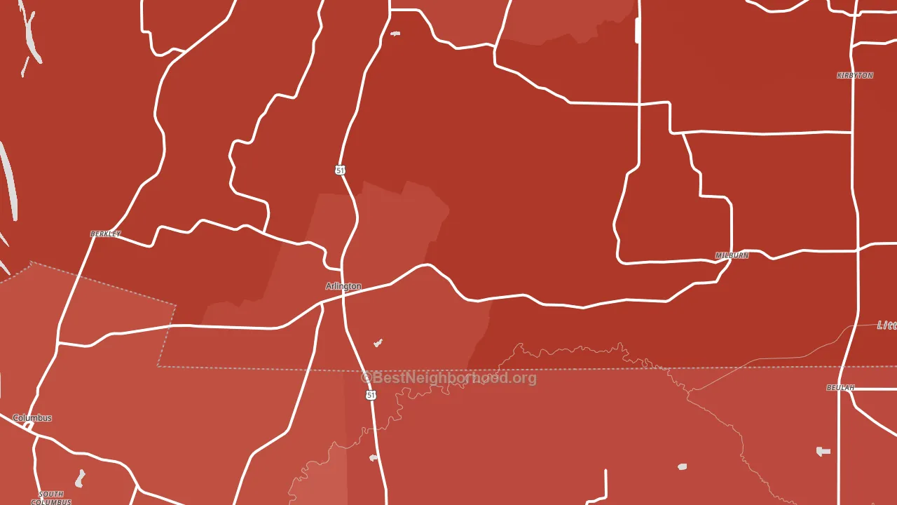 42021, KY block-group political-lean map