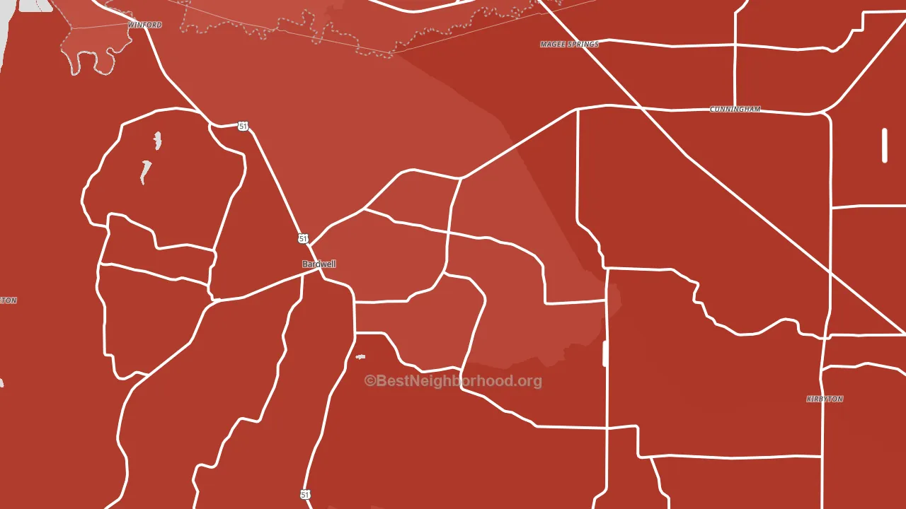 42023, KY block-group political-lean map
