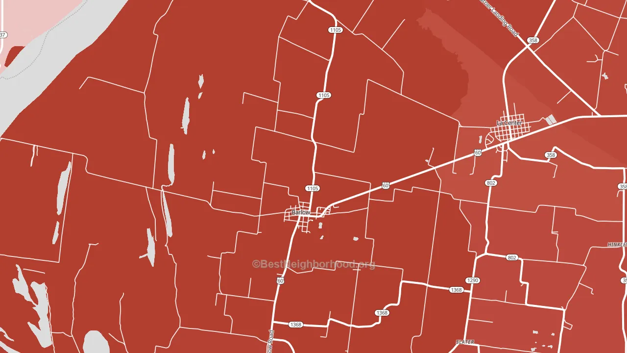 42024, KY block-group political-lean map