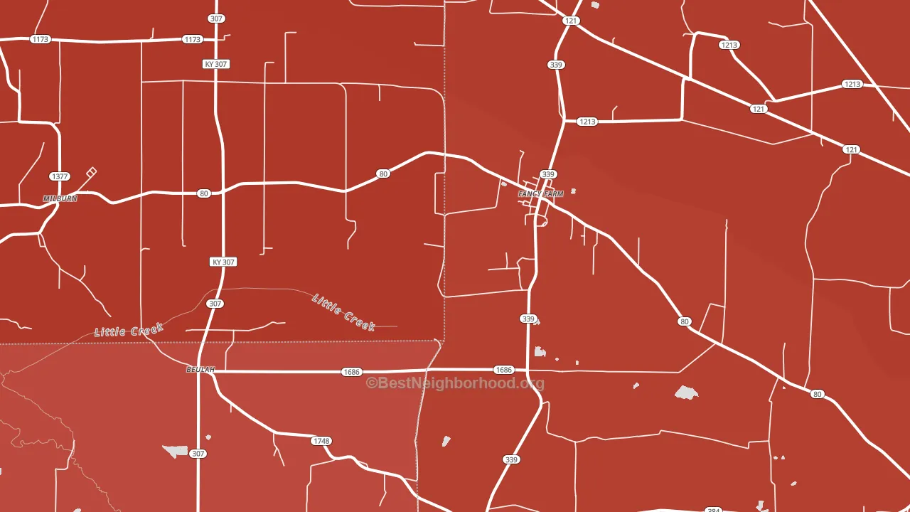 42039, KY block-group political-lean map