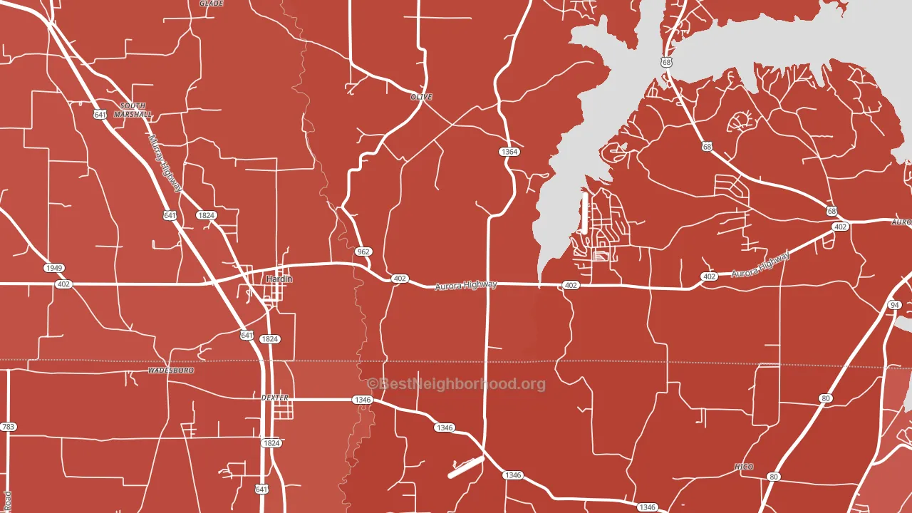 42048, KY block-group political-lean map