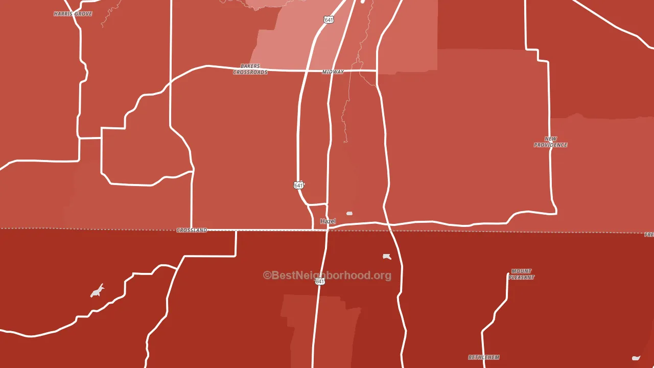 42049, KY block-group political-lean map