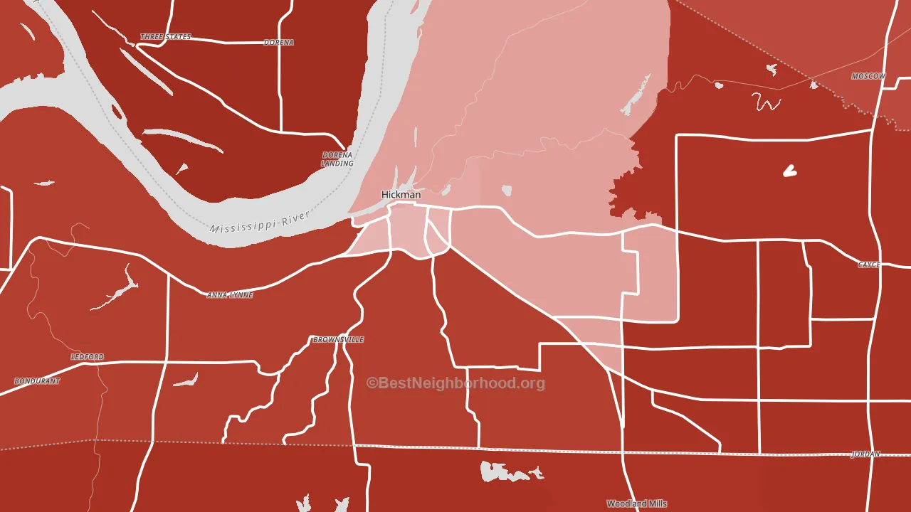 42050, KY block-group political-lean map