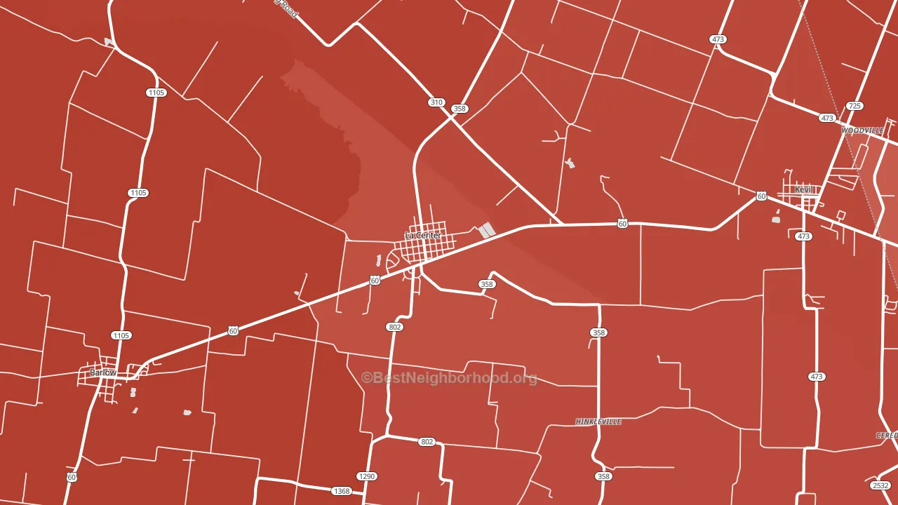 42056, KY block-group political-lean map