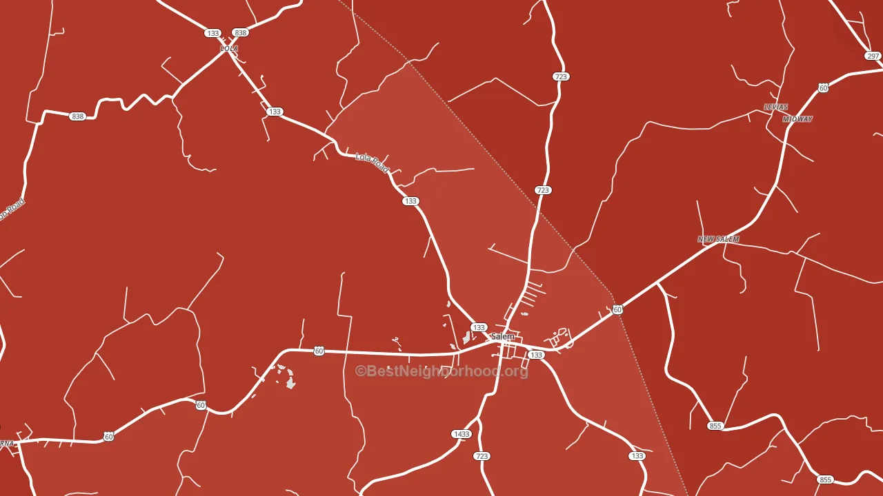 42078, KY block-group political-lean map