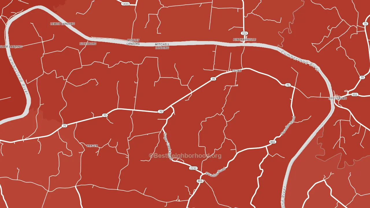 42083, KY block-group political-lean map