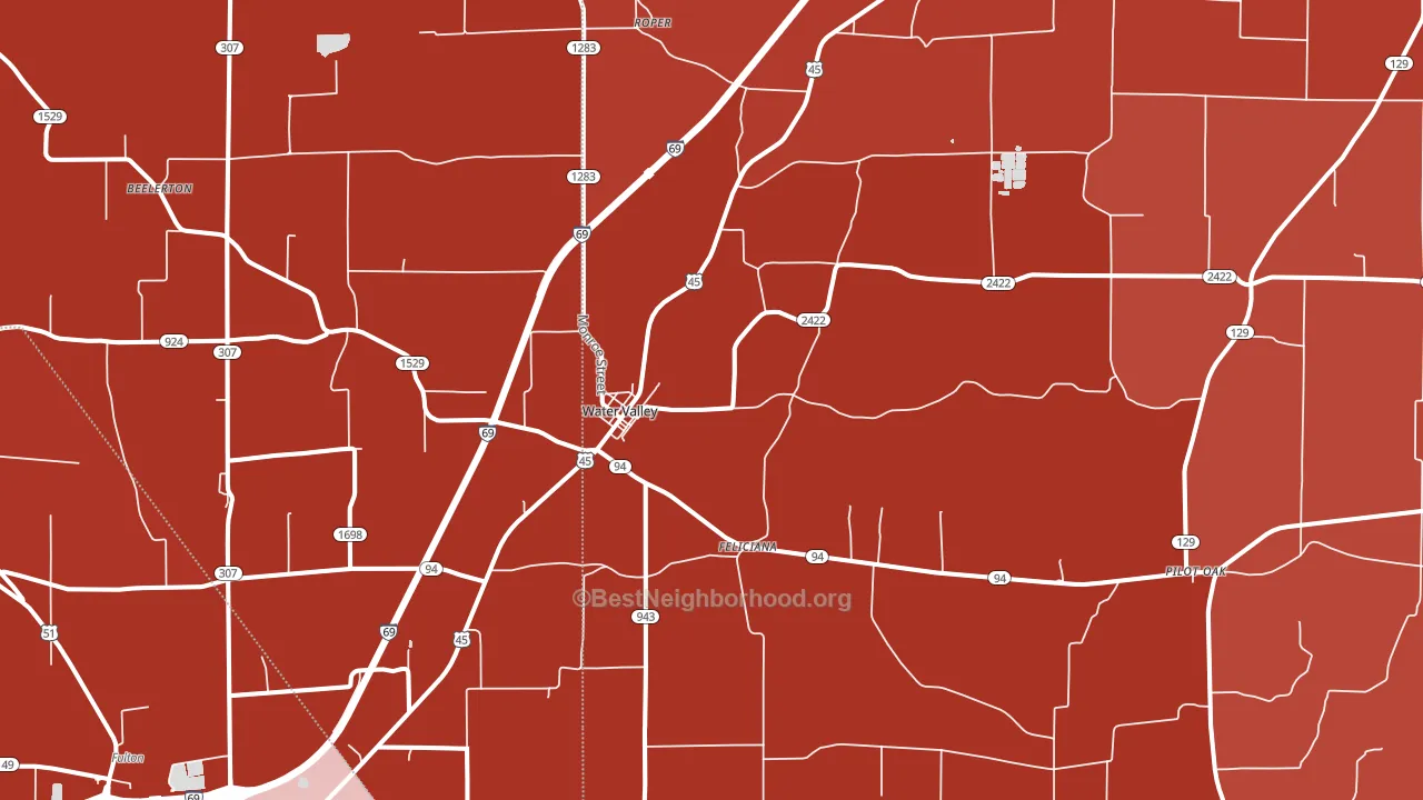 42085, KY block-group political-lean map