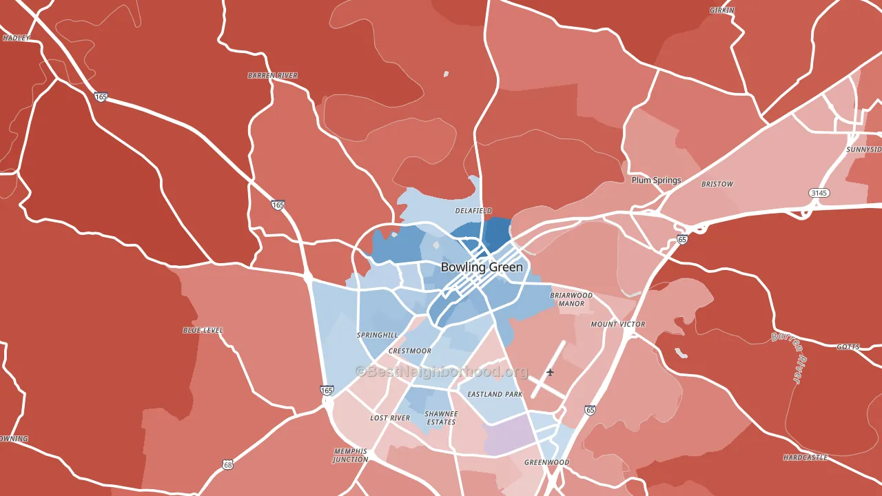 42101, KY block-group political-lean map