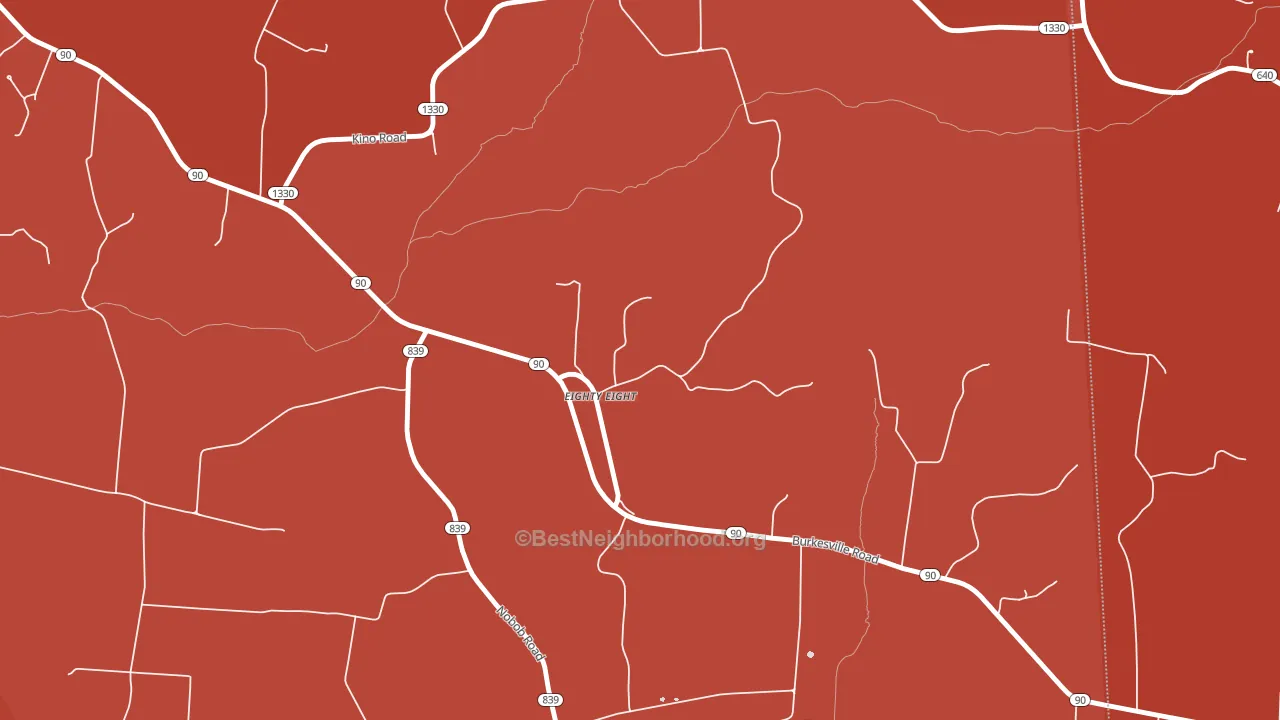 42130, KY block-group political-lean map