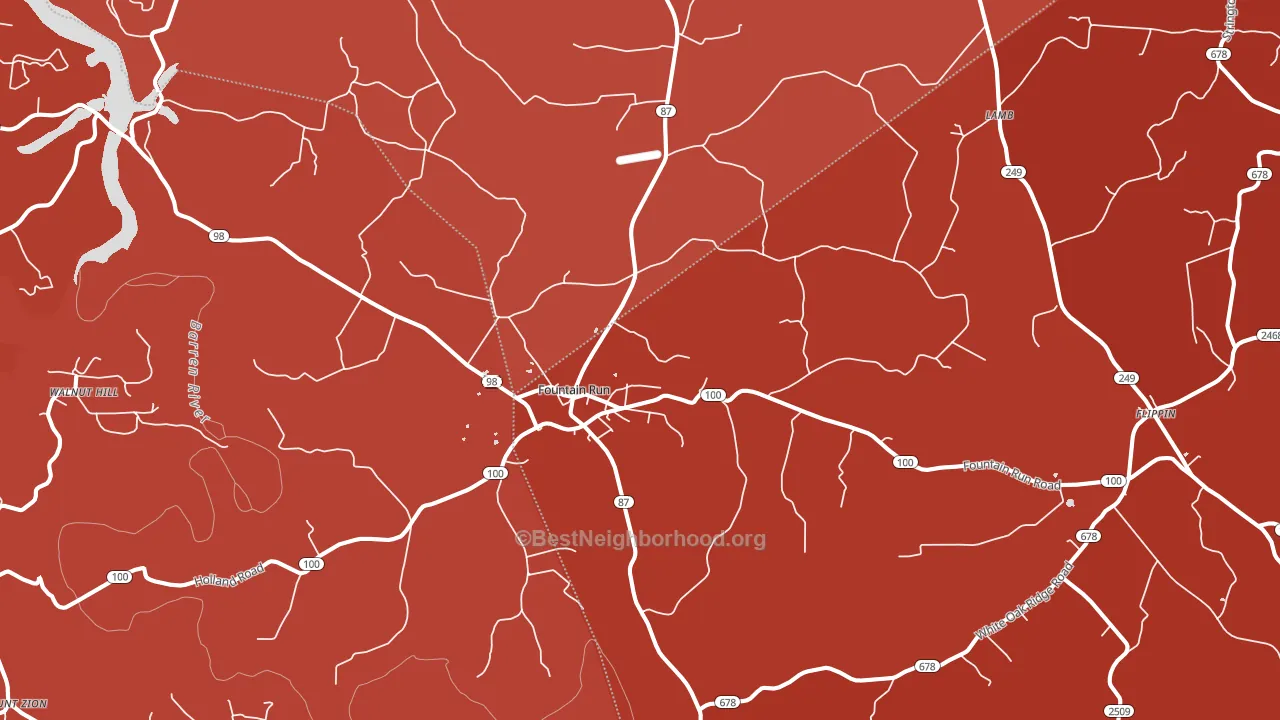 42133, KY block-group political-lean map