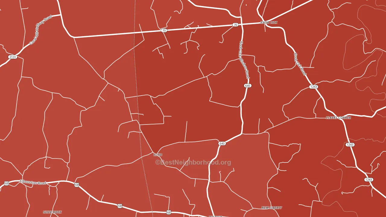 42154, KY block-group political-lean map