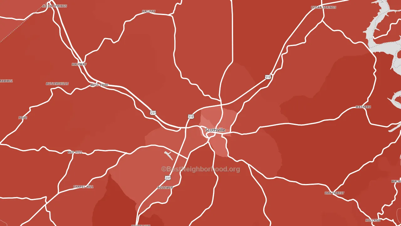 42164, KY block-group political-lean map