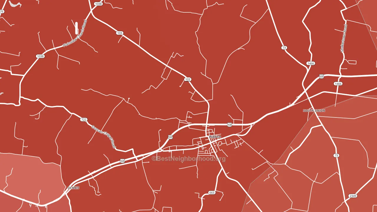 42206, KY block-group political-lean map