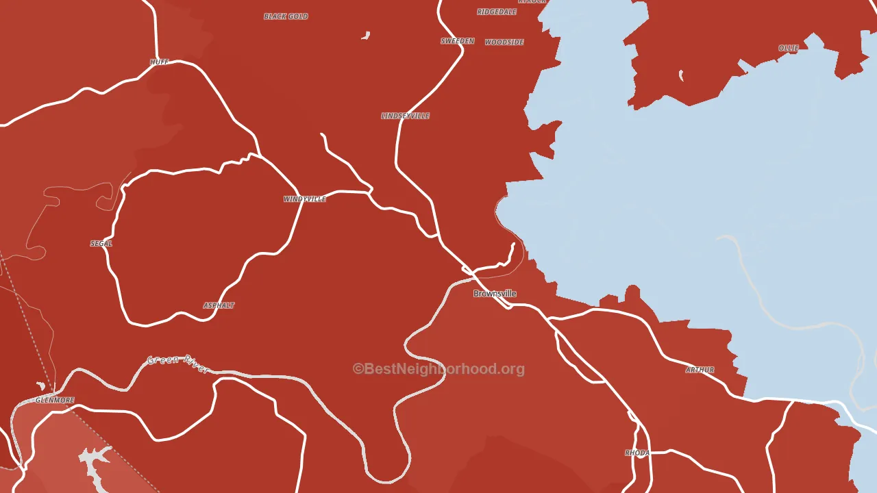42210, KY block-group political-lean map