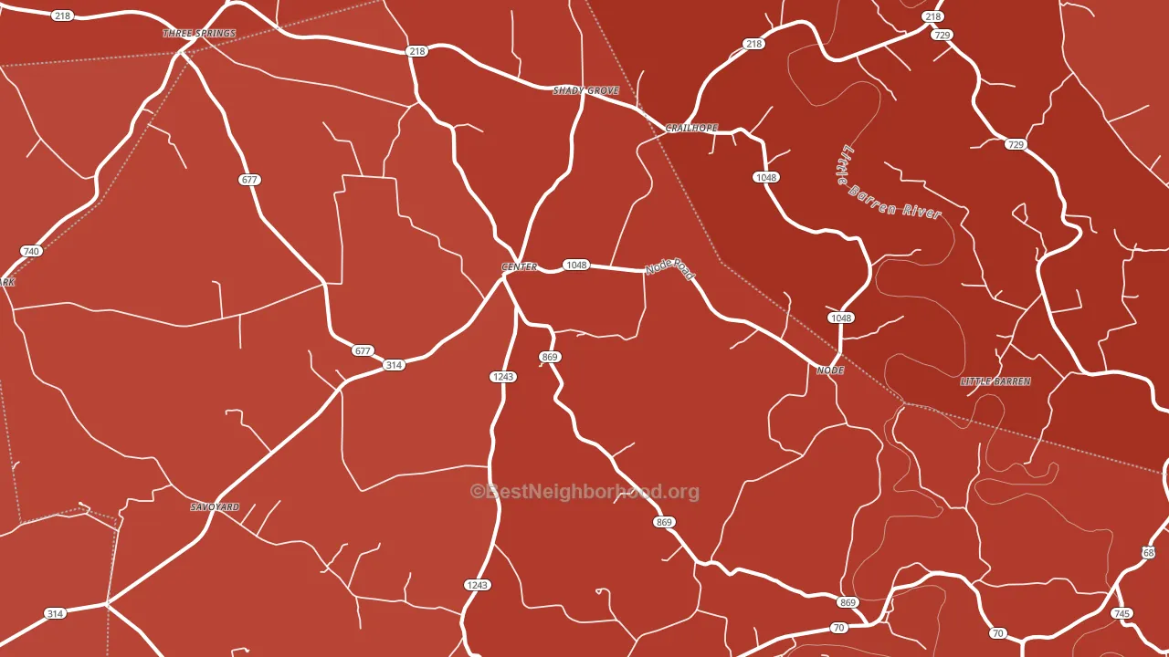 42214, KY block-group political-lean map
