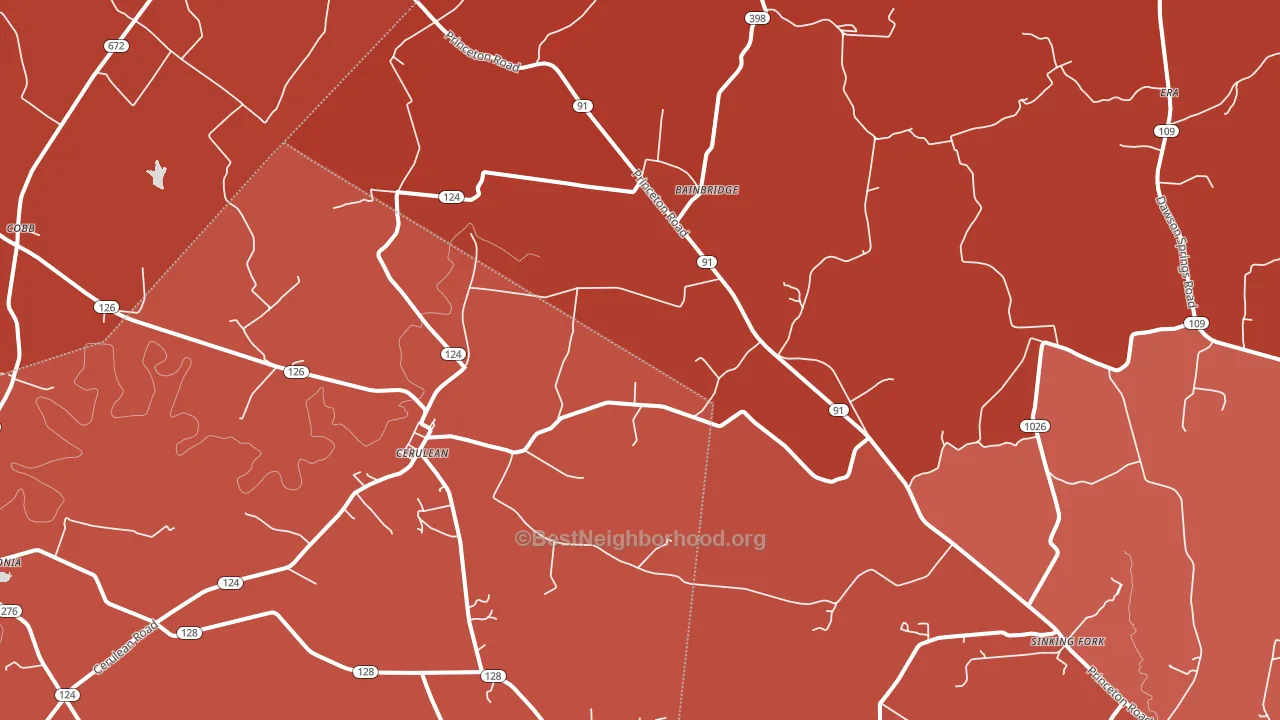 42215, KY block-group political-lean map