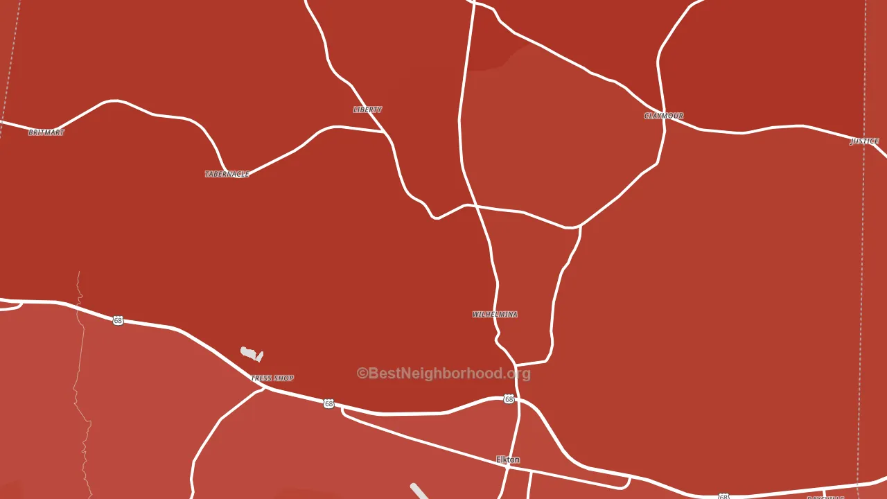 42220, KY block-group political-lean map