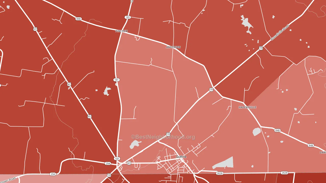 42234, KY block-group political-lean map