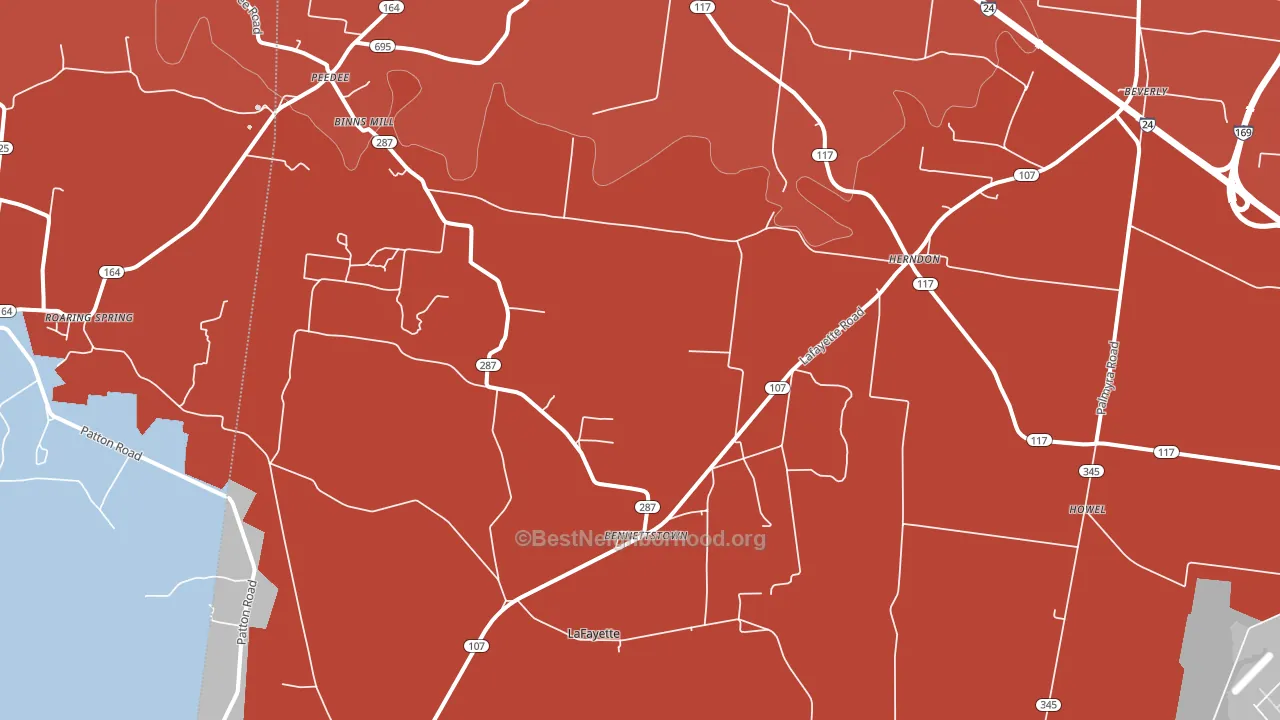 42236, KY block-group political-lean map