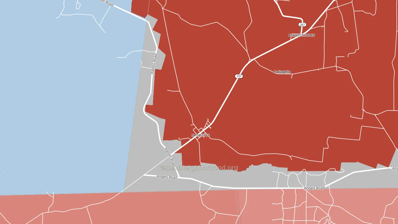 42254, KY block-group political-lean map
