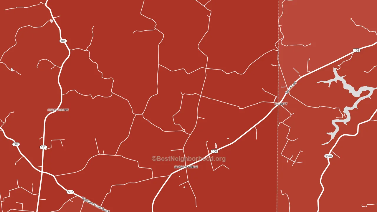 42280, KY block-group political-lean map
