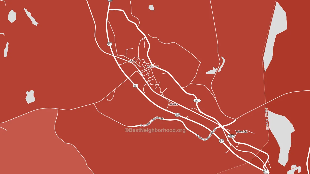 42332, KY block-group political-lean map