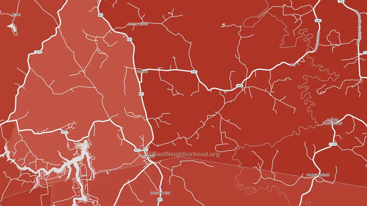 42339, KY block-group political-lean map