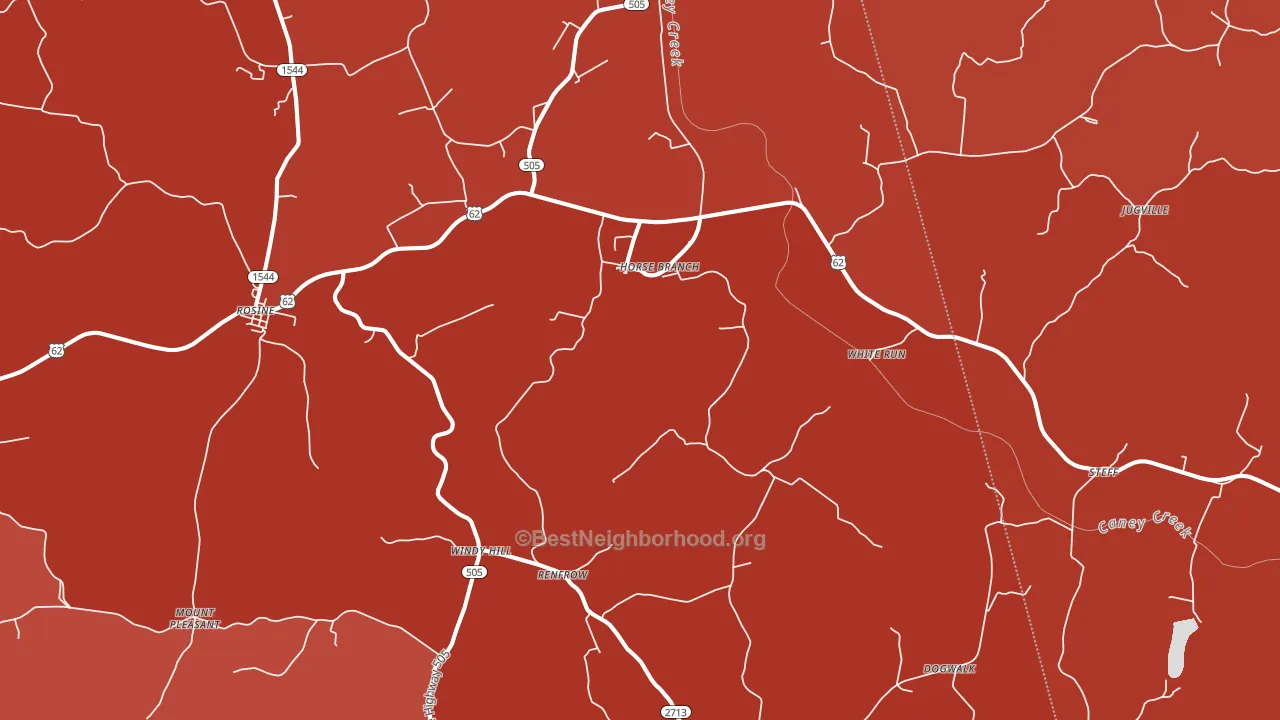 42349, KY block-group political-lean map