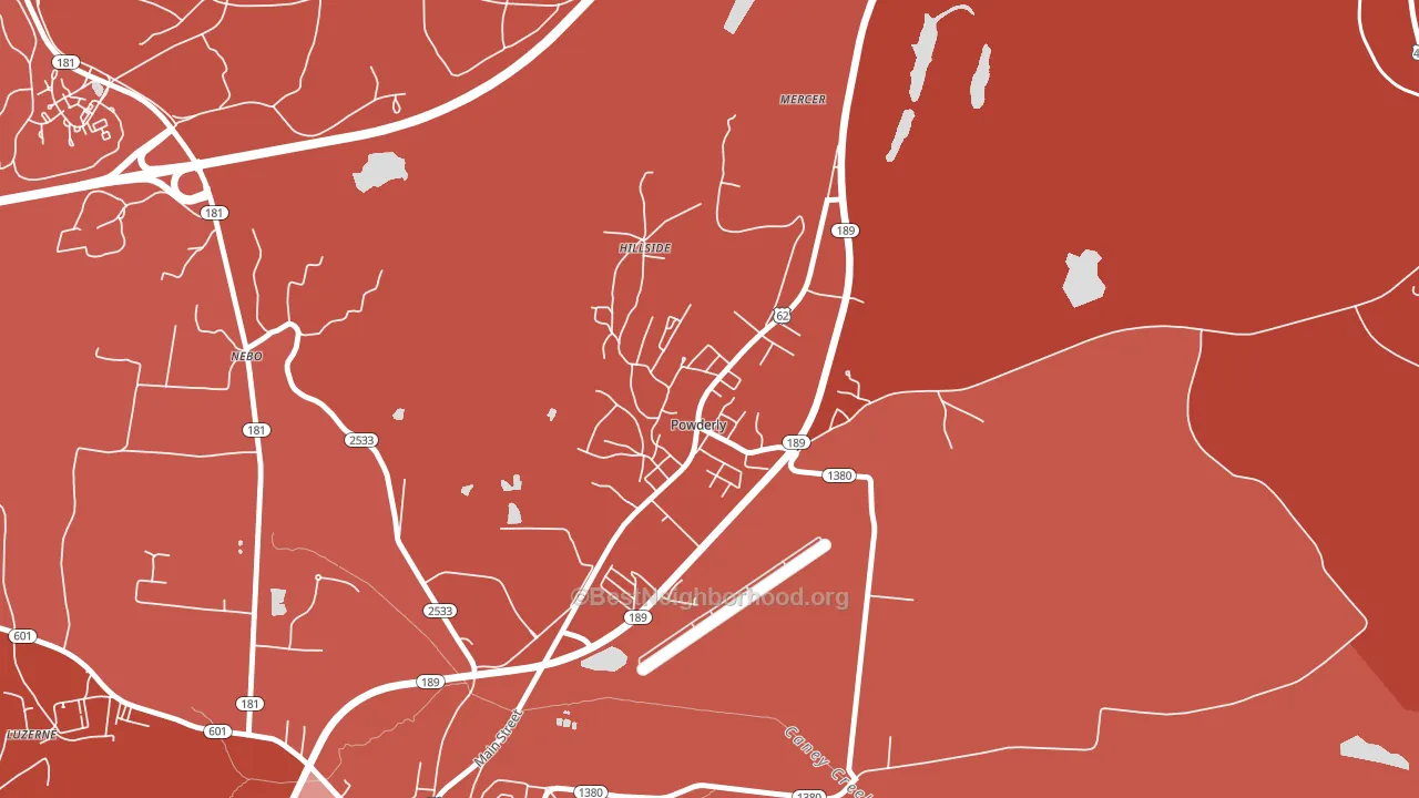 42367, KY block-group political-lean map