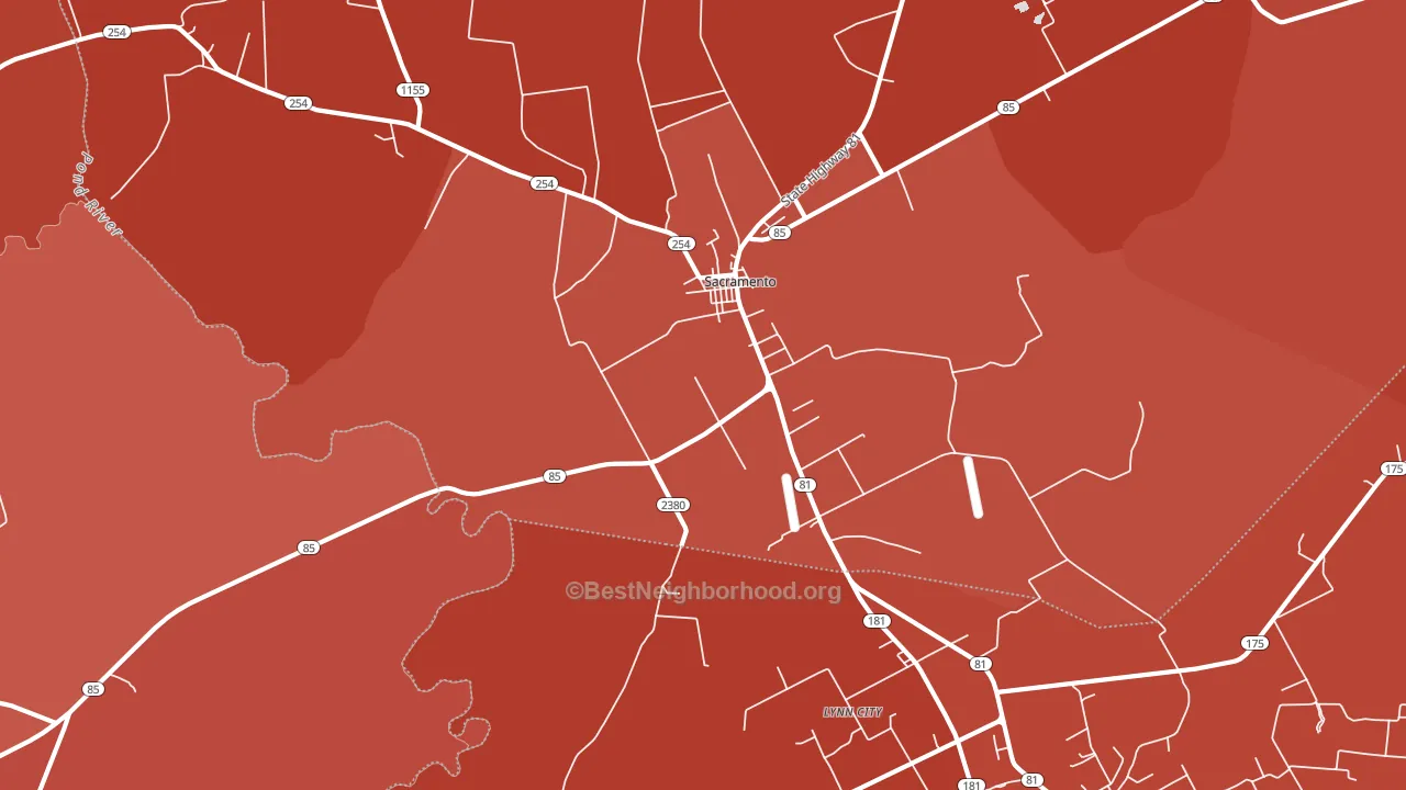 42372, KY block-group political-lean map