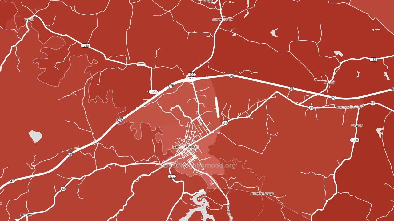 42408, KY block-group political-lean map
