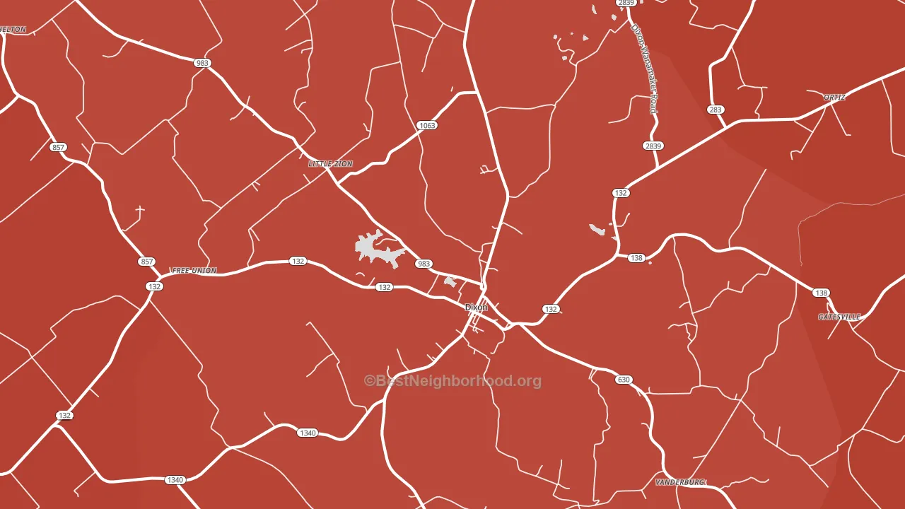 42409, KY block-group political-lean map
