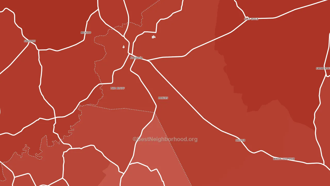 42411, KY block-group political-lean map