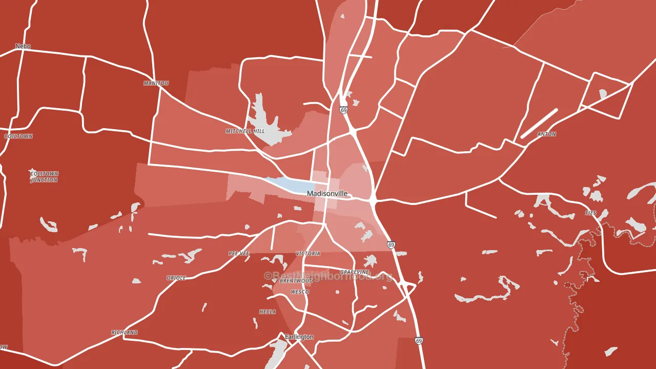 42431, KY block-group political-lean map