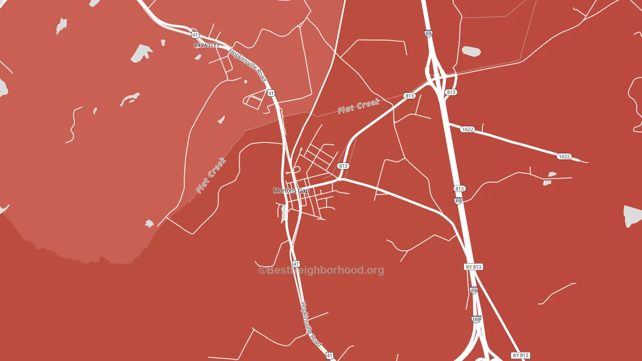 42440, KY block-group political-lean map