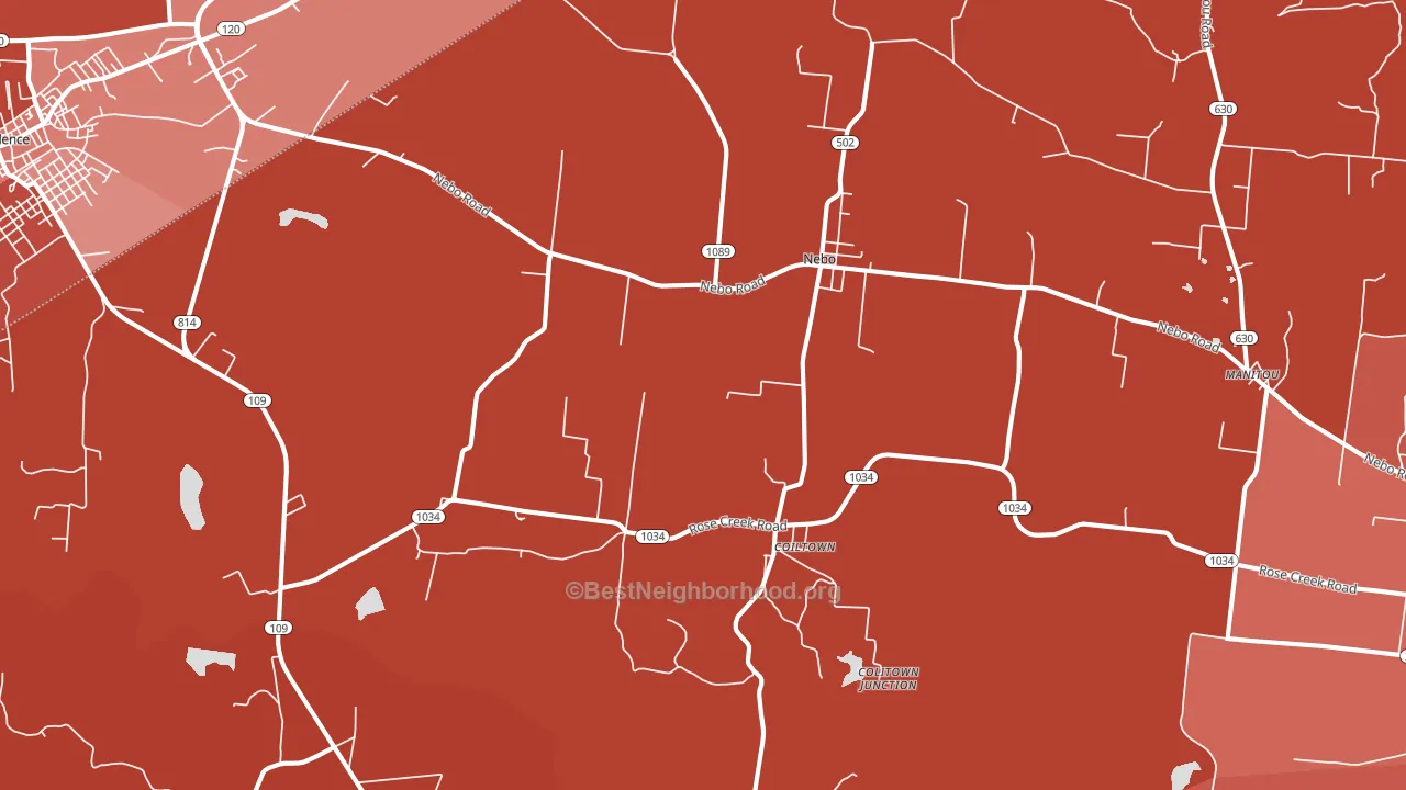 42441, KY block-group political-lean map