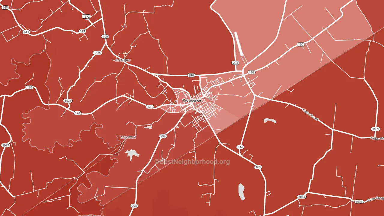 42450, KY block-group political-lean map