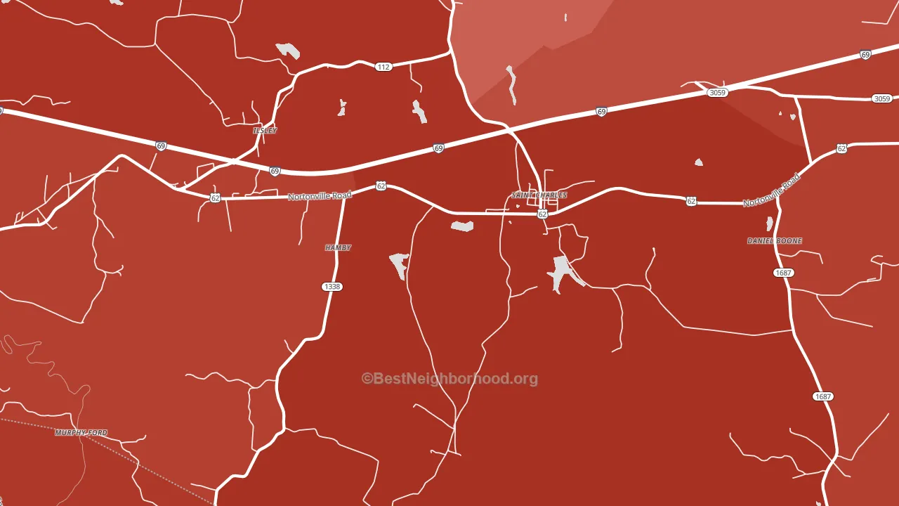 42453, KY block-group political-lean map