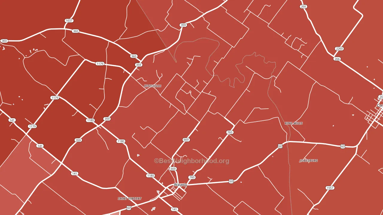 42462, KY block-group political-lean map