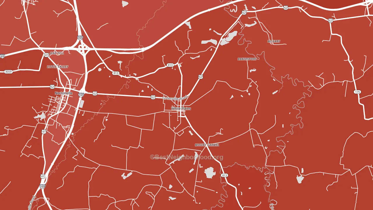 42464, KY block-group political-lean map