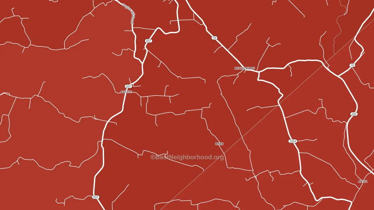 42516, KY block-group political-lean map